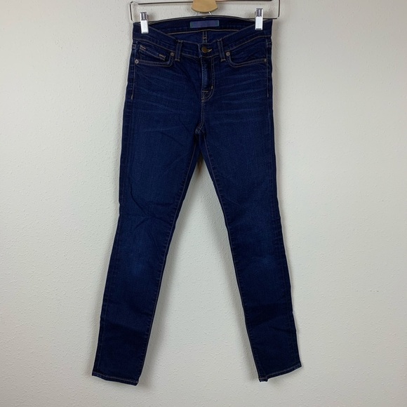 J Brand Skinny Leg Ignite Dark Blue Jeans Stretch - Picture 1 of 6